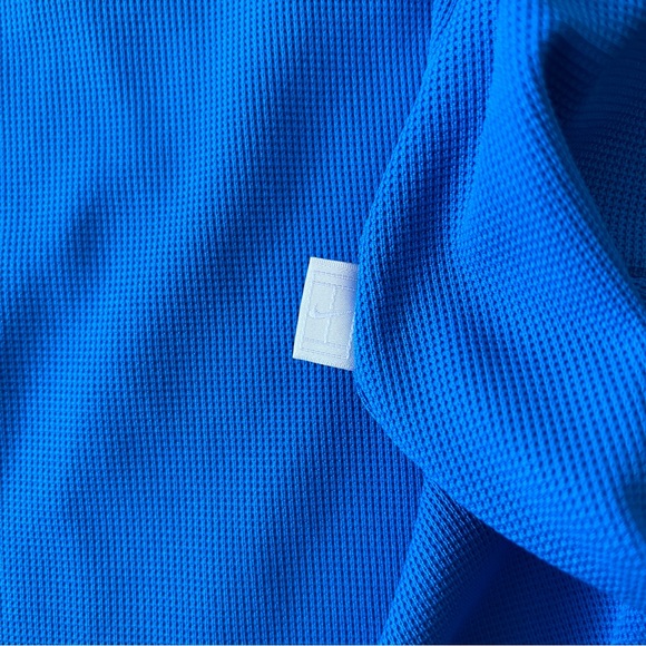 Nike Golf Shirt Adult Extra Large Blue Dri Fit Polo Collared Short Sleeve Mens - Picture 2 of 4